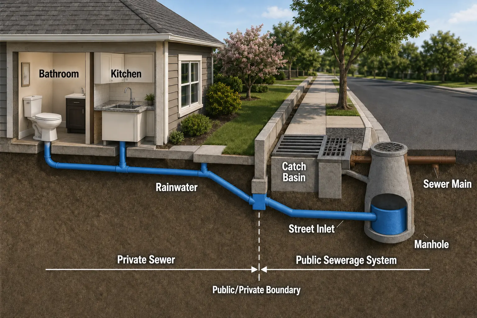 Stafford County VA Homeowner Sewer Service Line Responsibility