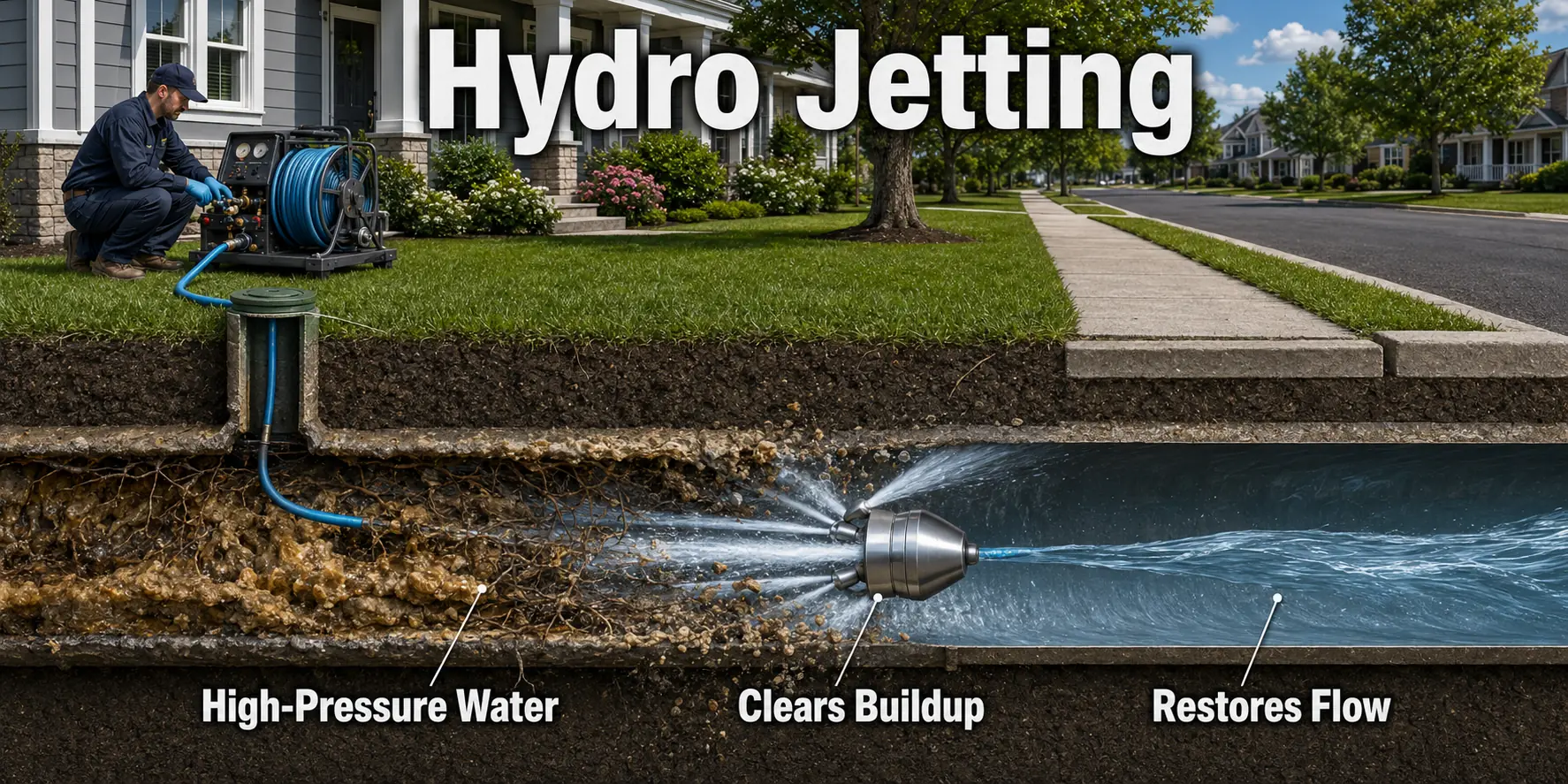 Stafford County Virginia Hydro Jetting Sewer Cleaning