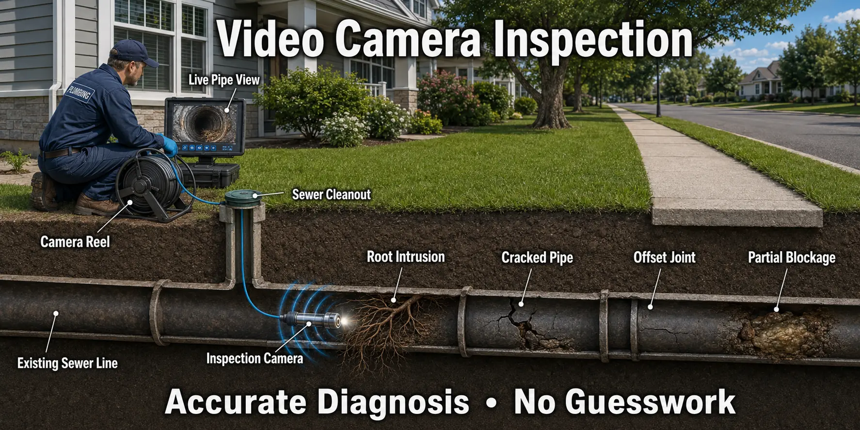 Stafford County Virginia Video Camera Pipe Inspection